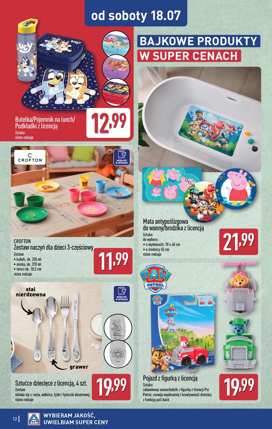 aldi - Nowa gazetka ALDI - Przygotuj się na kolejny tydzień ważna od 15.07.2026 do 31.07.2026 - page: 12