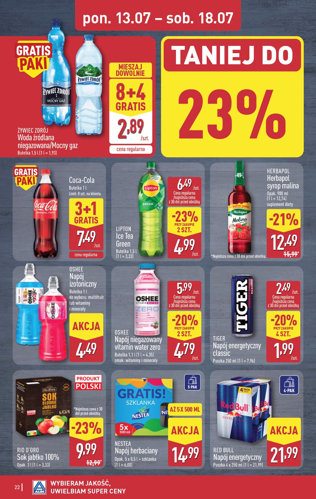 aldi - Nowa gazetka ALDI - Pełna oferta ważna od 13.07.2026 do 18.07.2026 - page: 22