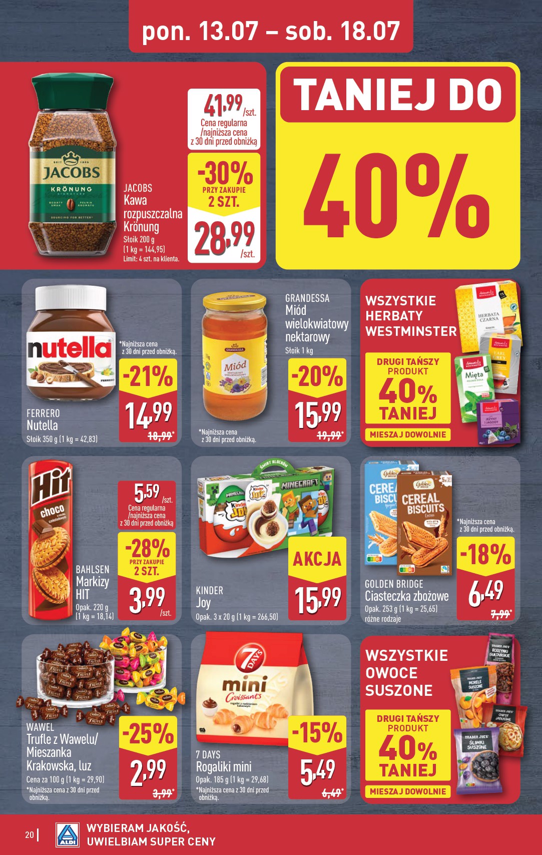 aldi - Nowa gazetka ALDI - Pełna oferta ważna od 13.07.2026 do 18.07.2026 - page: 20