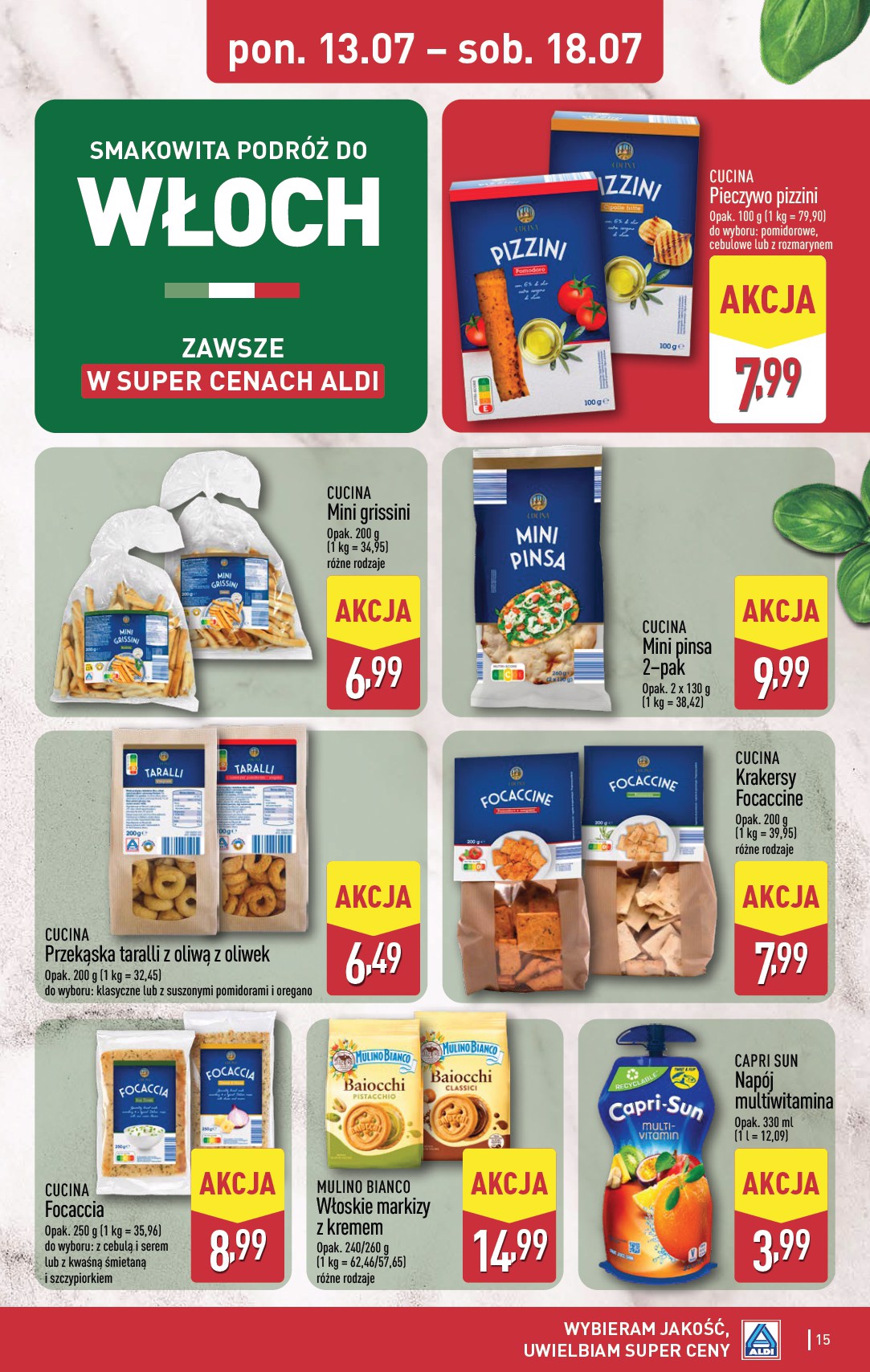 aldi - Nowa gazetka ALDI - Pełna oferta ważna od 13.07.2026 do 18.07.2026 - page: 15