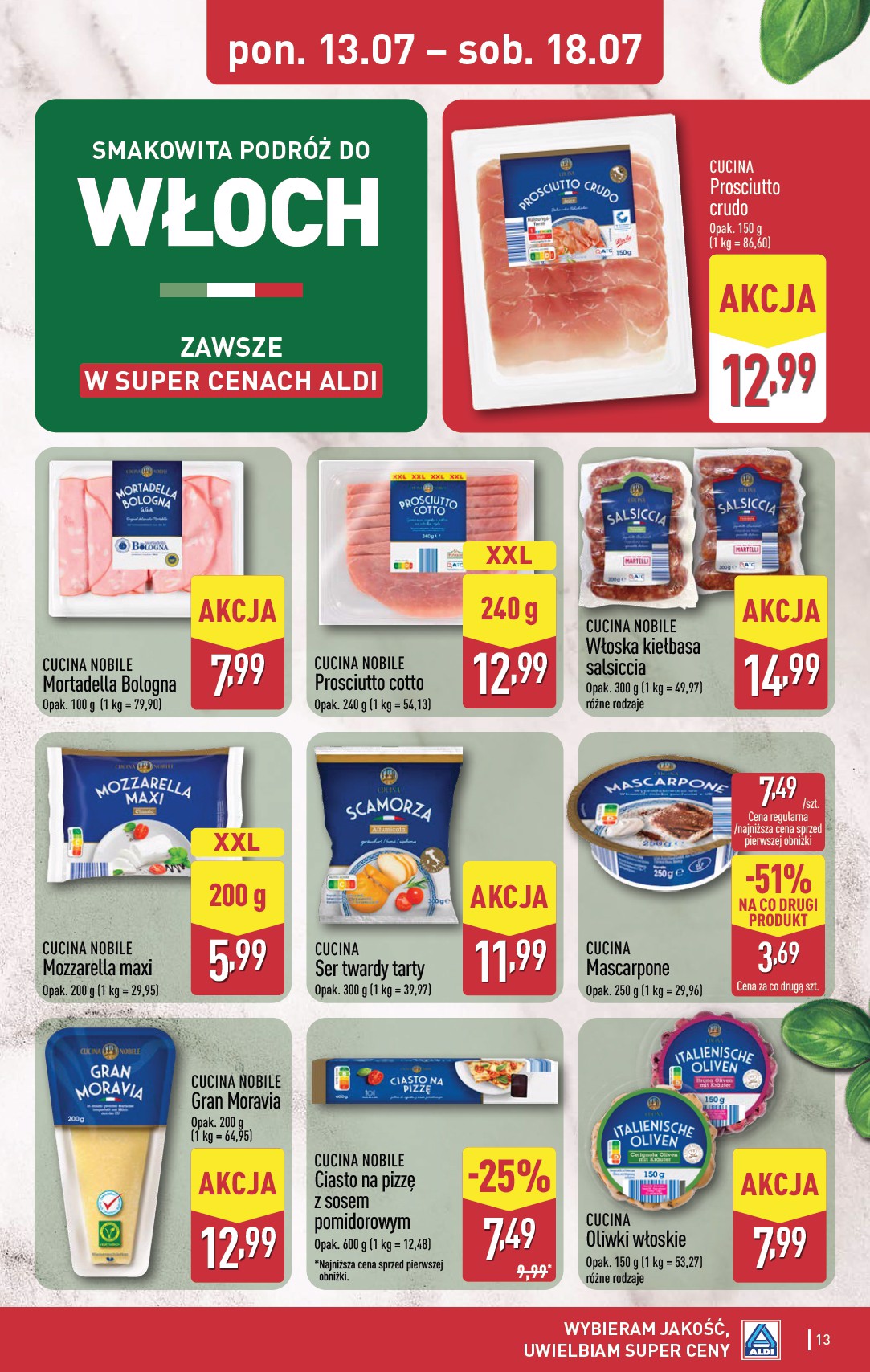 aldi - Nowa gazetka ALDI - Pełna oferta ważna od 13.07.2026 do 18.07.2026 - page: 13