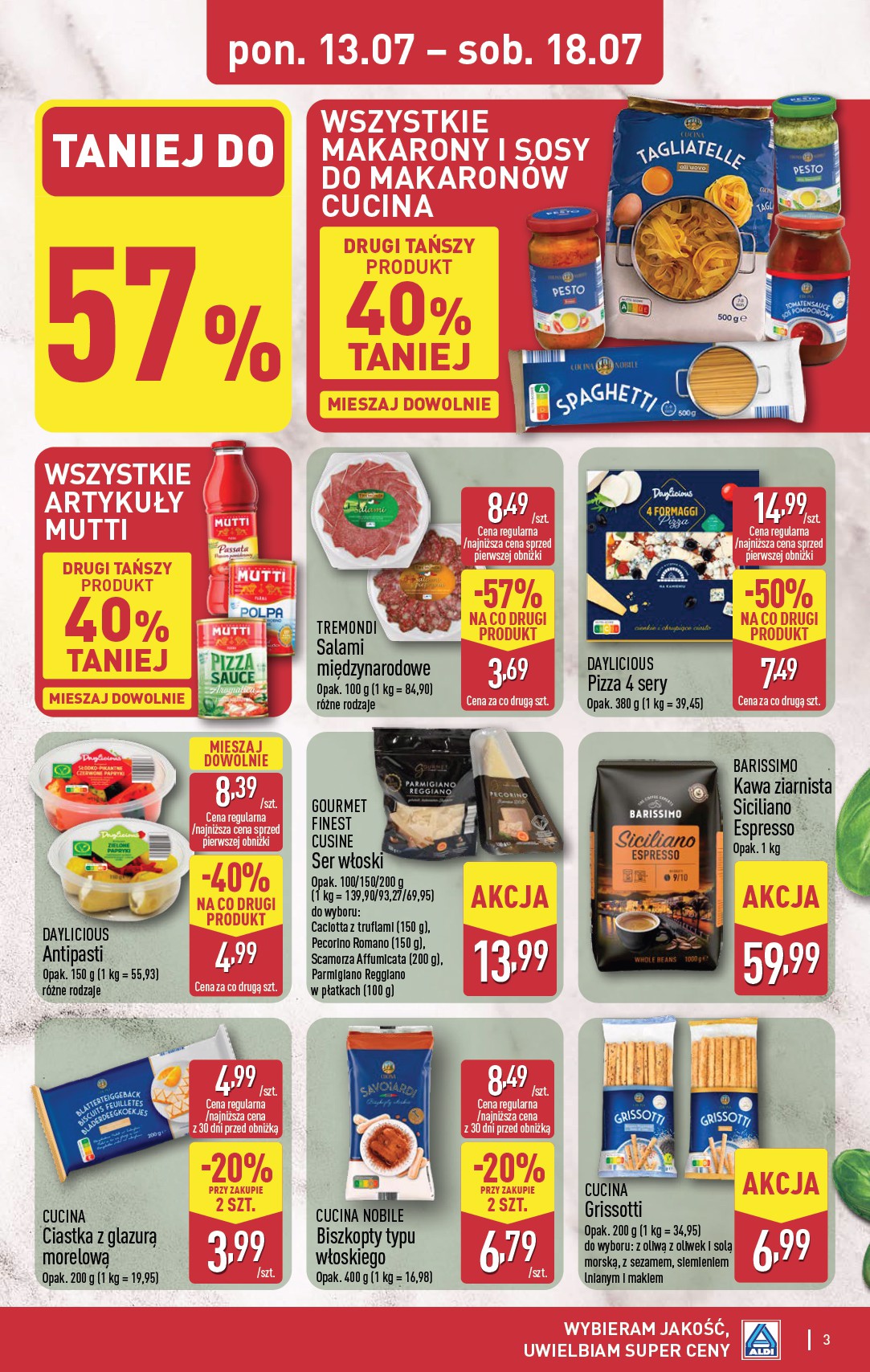 aldi - Nowa gazetka ALDI - Smakowita podróż do Włoch ważna od 13.07.2026 do 18.07.2026 - page: 3