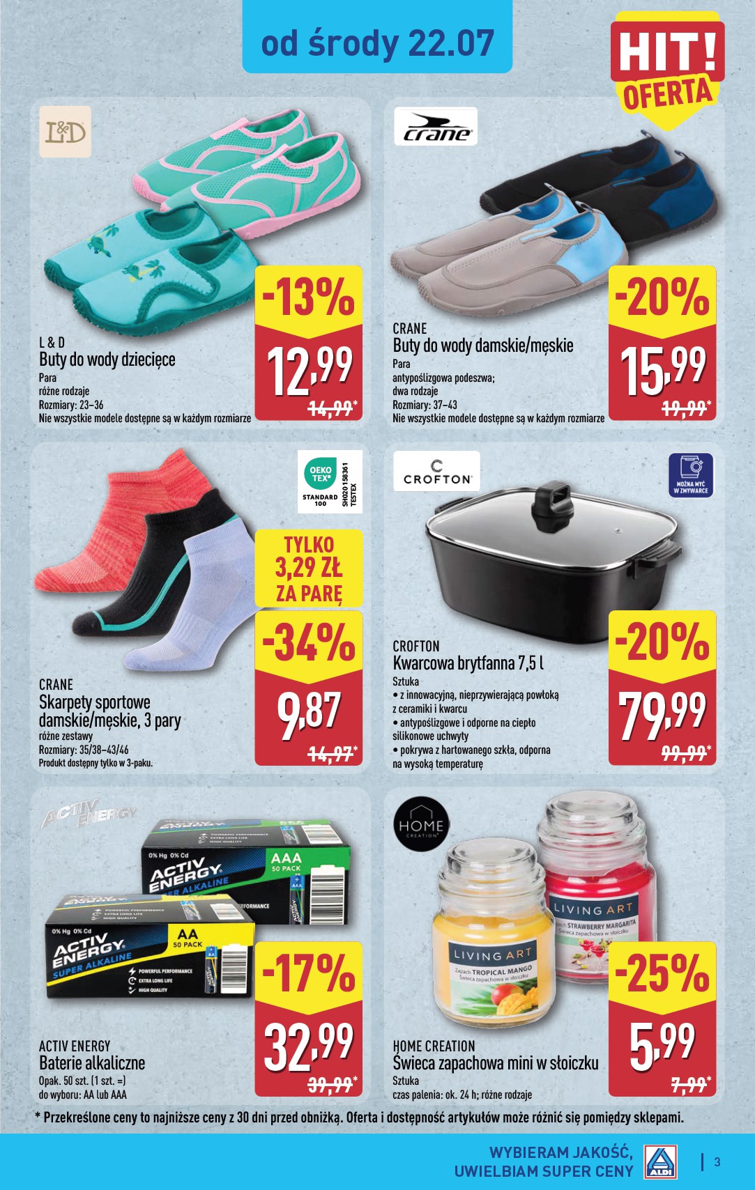 aldi - Nowa gazetka ALDI - Artykuły przemysłowe i tekstylia ważna od 22.07.2026 do 25.07.2026 - page: 3