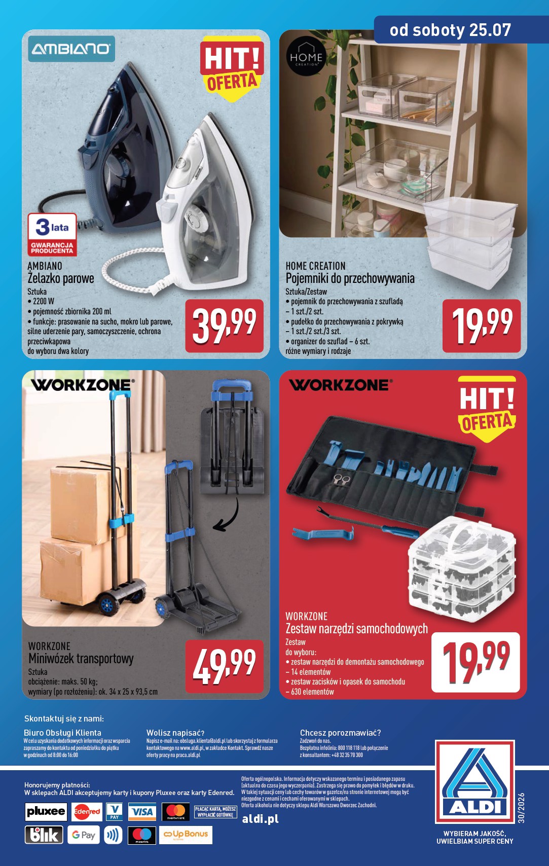 aldi - Nowa gazetka ALDI - Artykuły przemysłowe i tekstylia ważna od 22.07.2026 do 25.07.2026 - page: 16