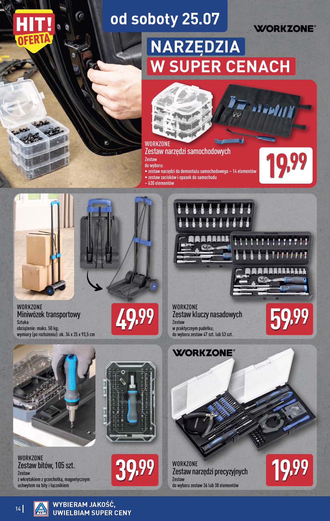 aldi - Nowa gazetka ALDI - Artykuły przemysłowe i tekstylia ważna od 22.07.2026 do 25.07.2026 - page: 14