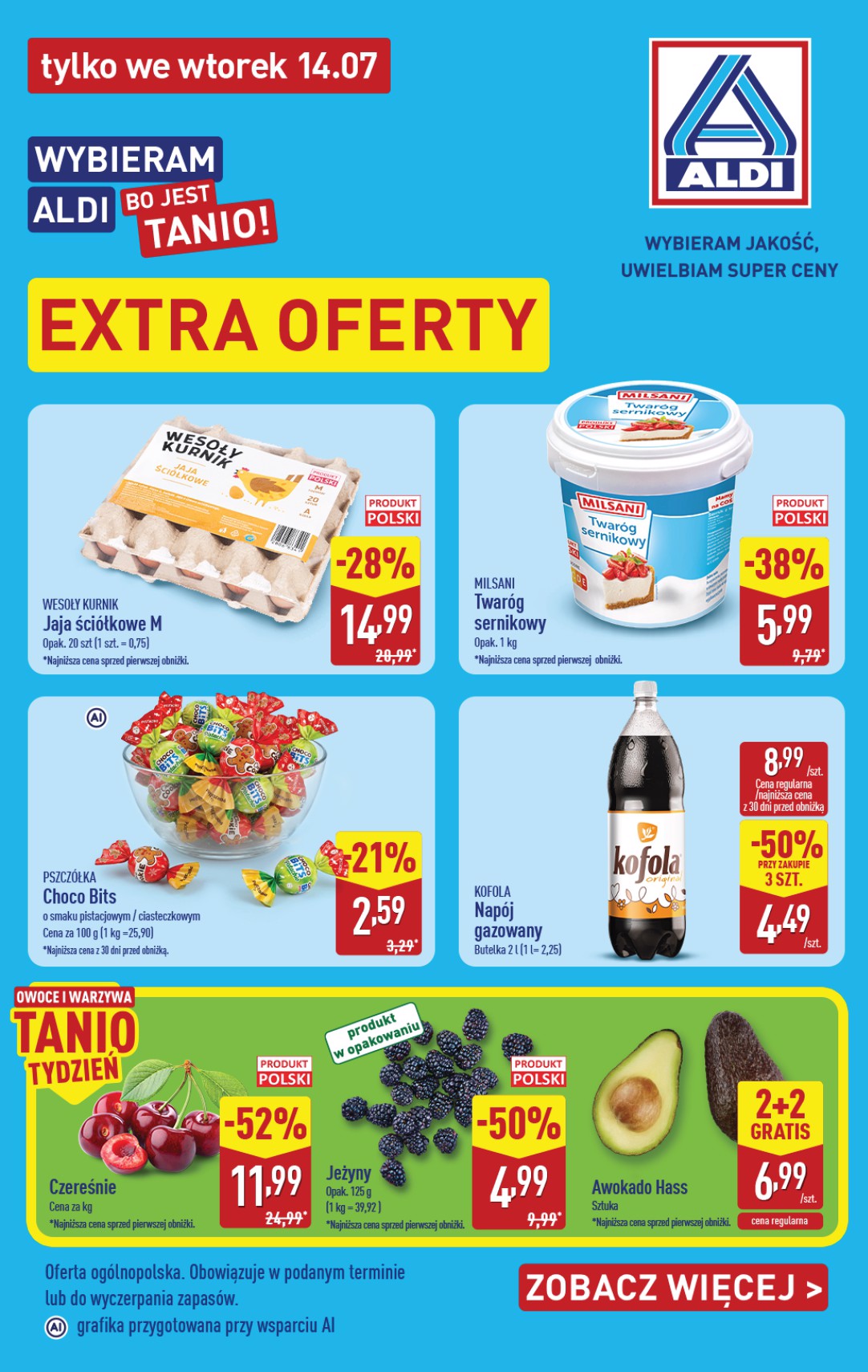 aldi - Aktualna gazetka ALDI - Extra oferty ważna od 14.07.2026 - 14.07.2026