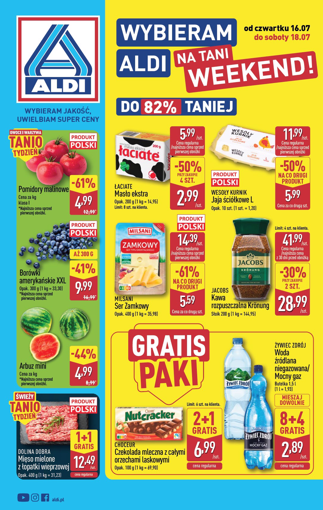 aldi - Aktualna gazetka ALDI - Oferta weekendowa ważna od 16.07.2026 do 18.07.2026
