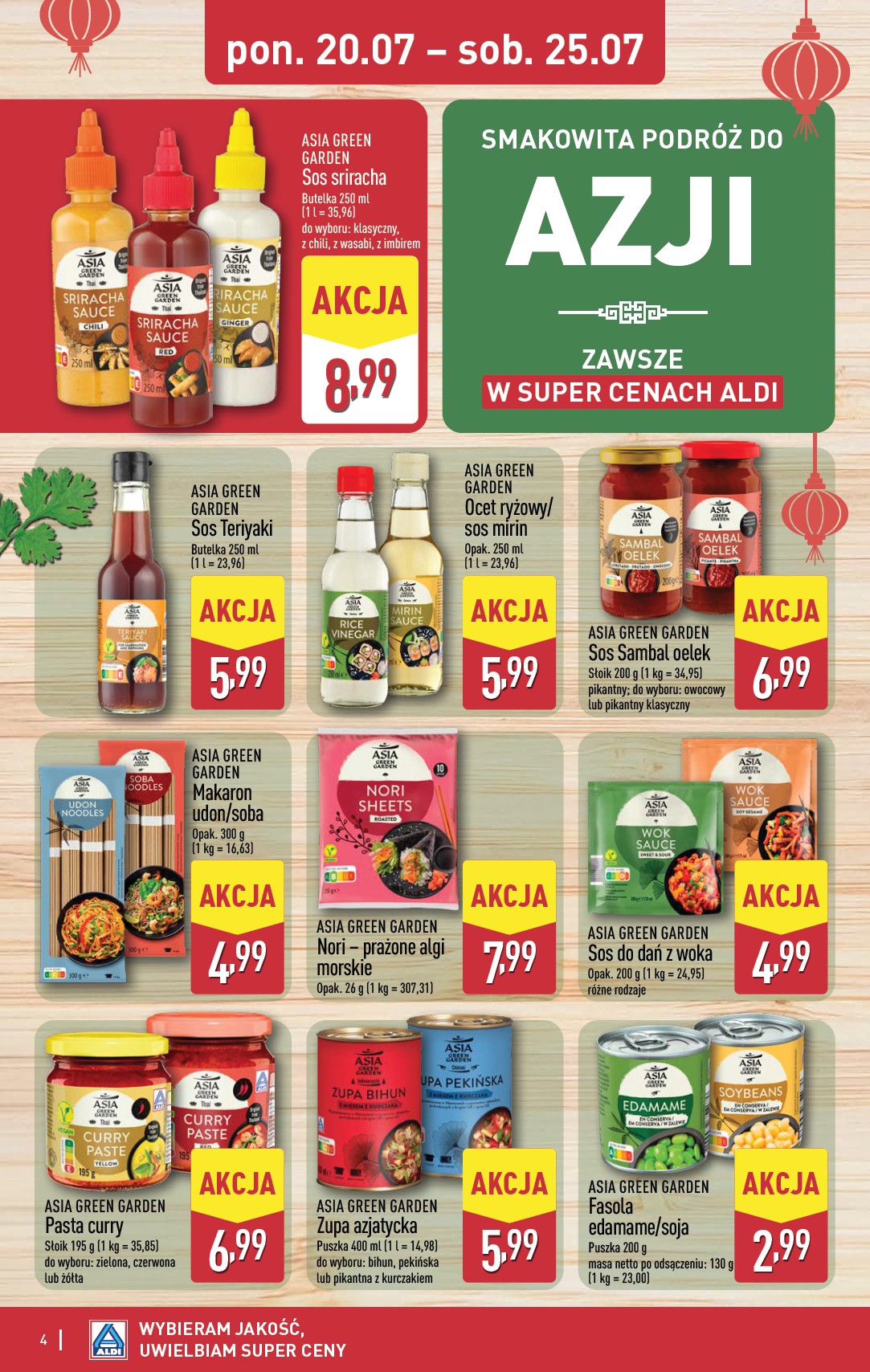 aldi - Nowa gazetka ALDI - Smakowita podróż do Azji ważna od 20.07.2026 do 25.07.2026 - page: 4