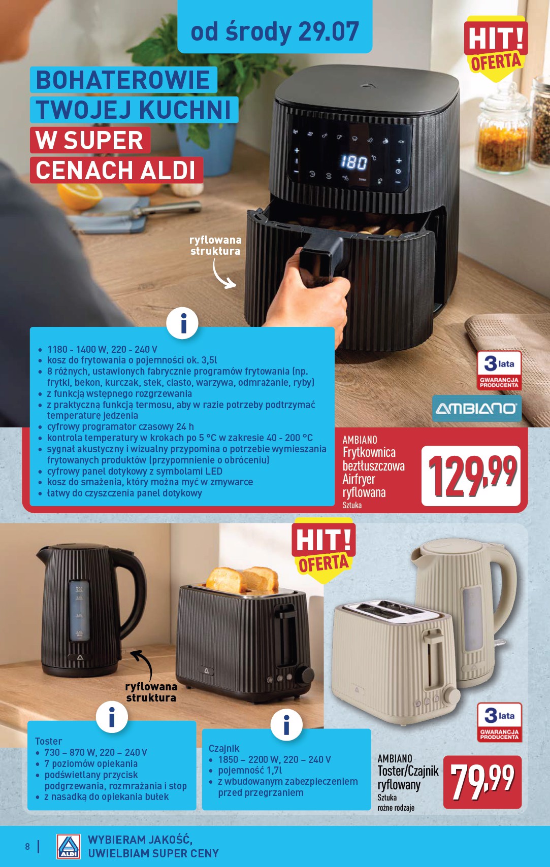 aldi - Nowa gazetka ALDI - Przygotuj się na kolejny tydzień ważna od 29.07.2026 do 31.07.2026 - page: 8