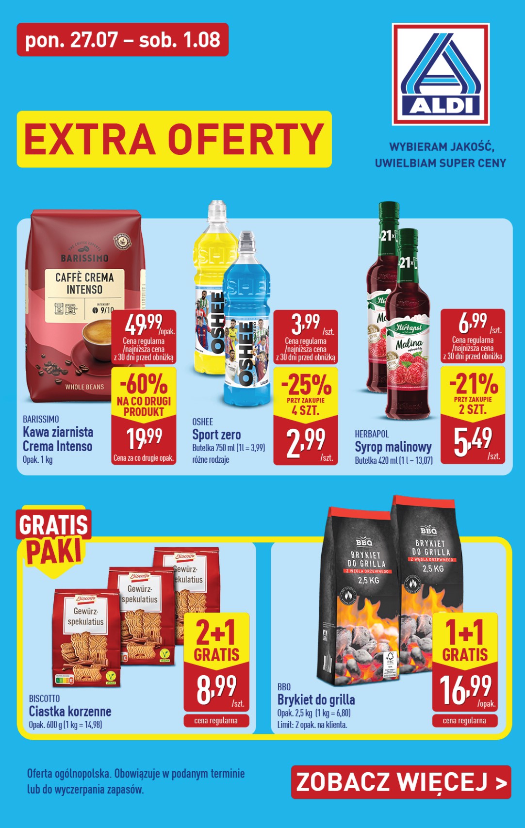 aldi - Aktualna gazetka ALDI - Extra oferty ważna od 27.07.2026 do 01.08.2026 - page: 1