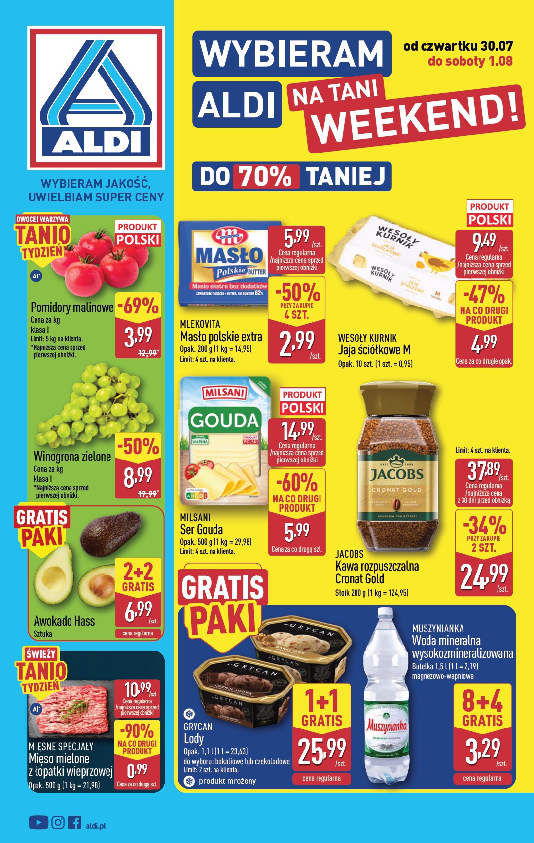 aldi - Nowa gazetka ALDI - Oferta weekendowa ważna od 30.07.2026 do 01.08.2026 - page: 1