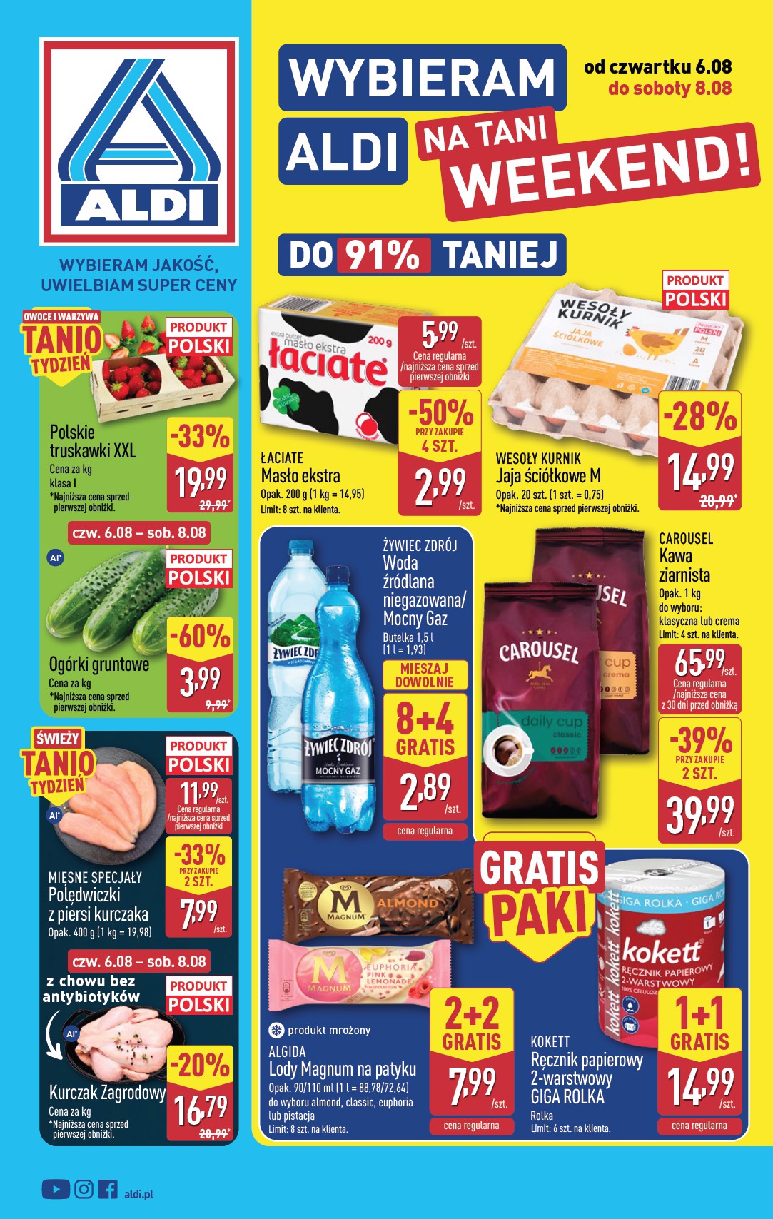 aldi - Nowa gazetka ALDI - Oferta weekendowa ważna od 06.08.2026 do 08.08.2026