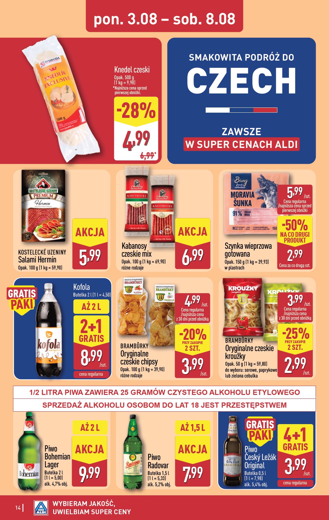 aldi - Aktualna gazetka ALDI ważna od 03.08.2026 do 08.08.2026 - page: 14