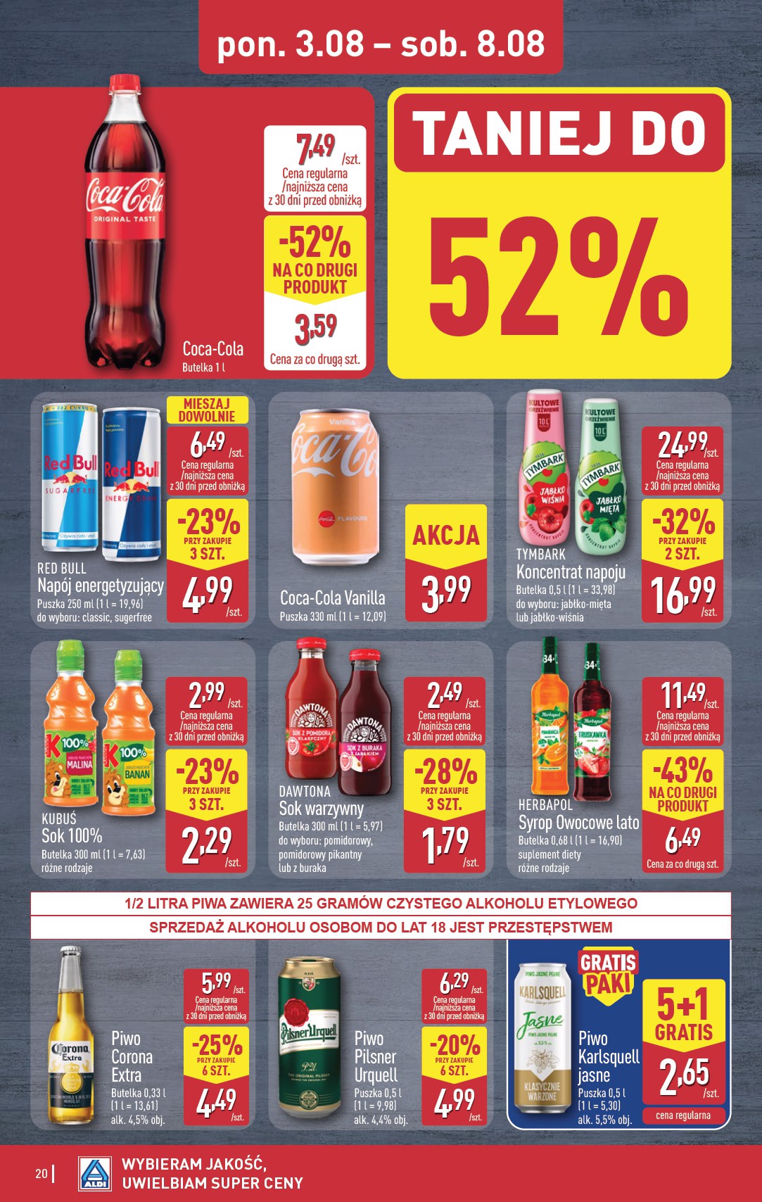 aldi - Aktualna gazetka ALDI ważna od 03.08.2026 do 08.08.2026 - page: 20