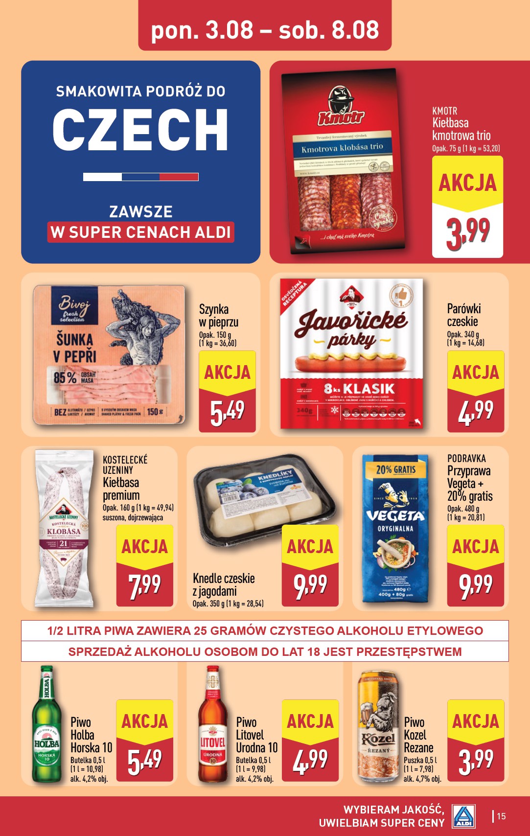 aldi - Aktualna gazetka ALDI ważna od 03.08.2026 do 08.08.2026 - page: 15