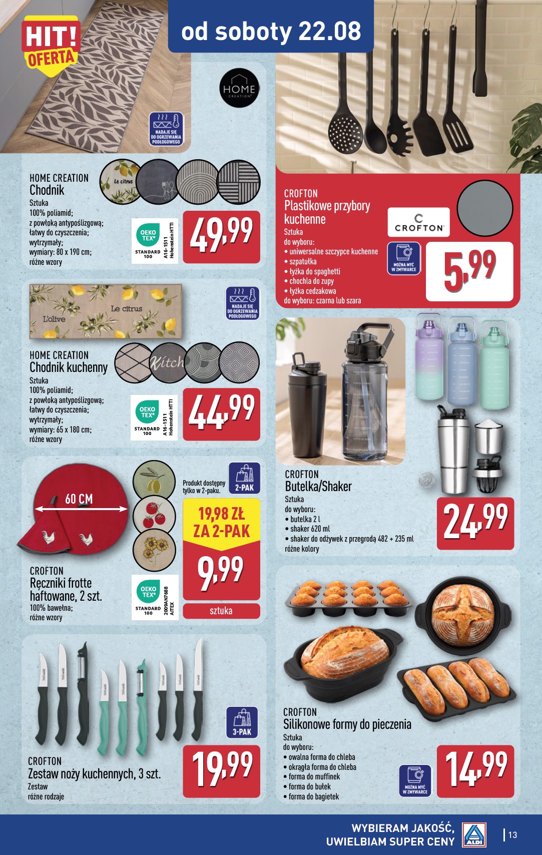 aldi - Nowa gazetka ALDI - Artykuły przemysłowe i tekstylia ważna od 19.08.2026 do 22.08.2026 - page: 13