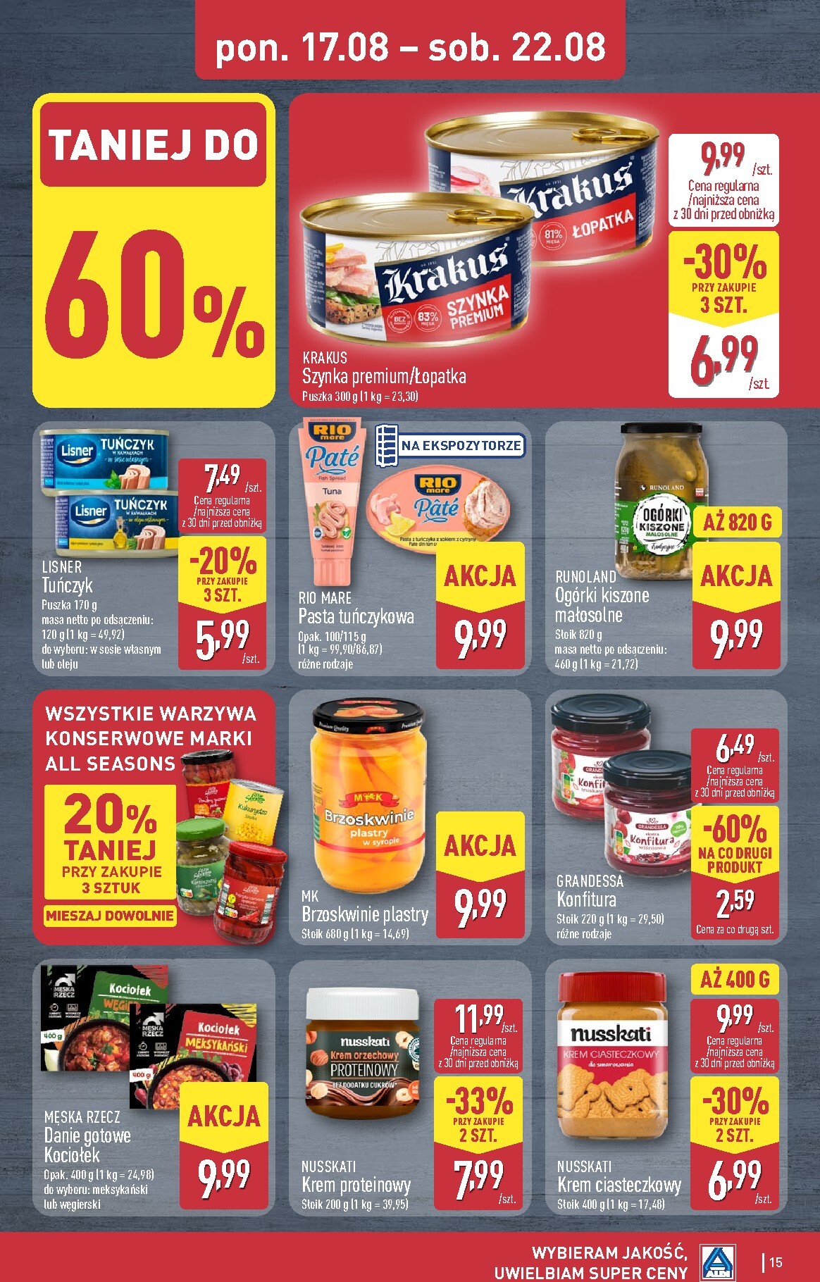 aldi - Nowa gazetka ALDI ważna od 17.08.2026 do 22.08.2026 - page: 15