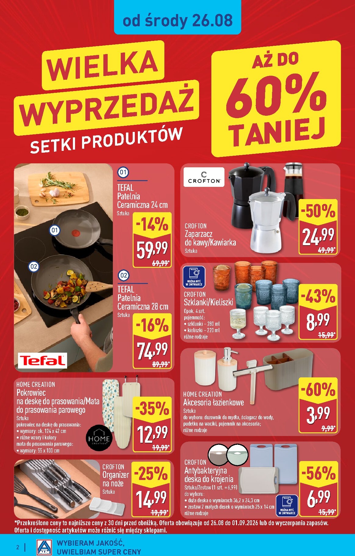 aldi - Nowa gazetka ALDI - Artykuły przemysłowe i tekstylia ważna od 26.08.2026 do 29.08.2026 - page: 2