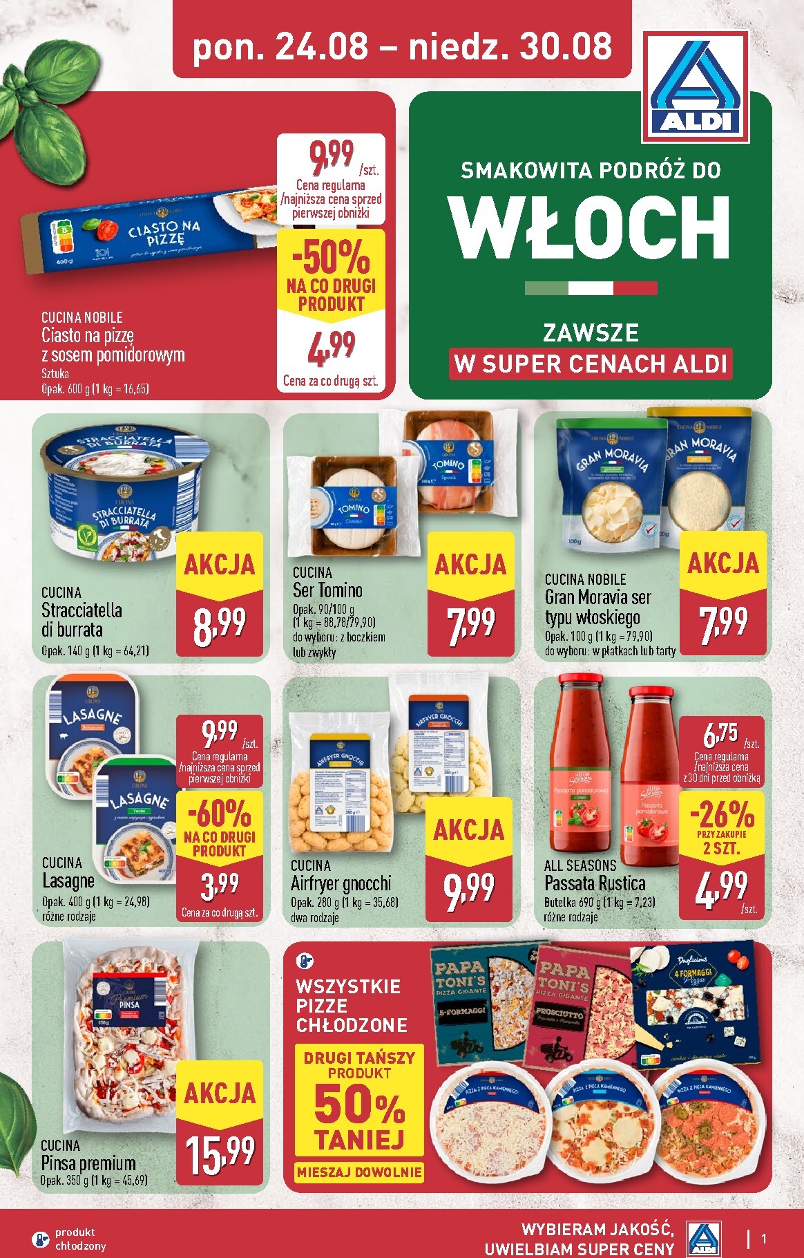 aldi - Nowa gazetka ALDI - Włoch ważna od 24.08.2026 do 30.08.2026