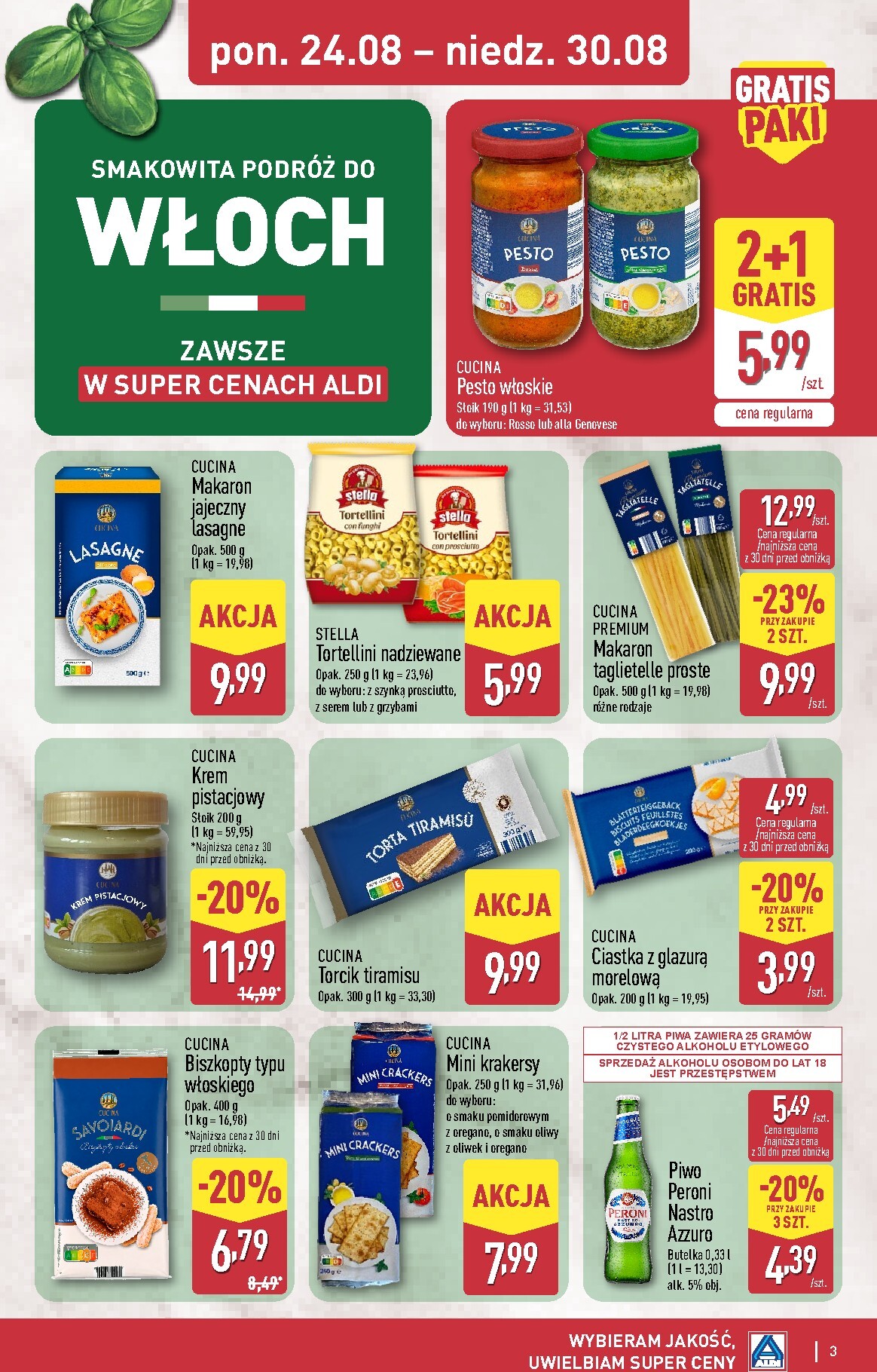 aldi - Nowa gazetka ALDI - Włoch ważna od 24.08.2026 do 30.08.2026 - page: 3