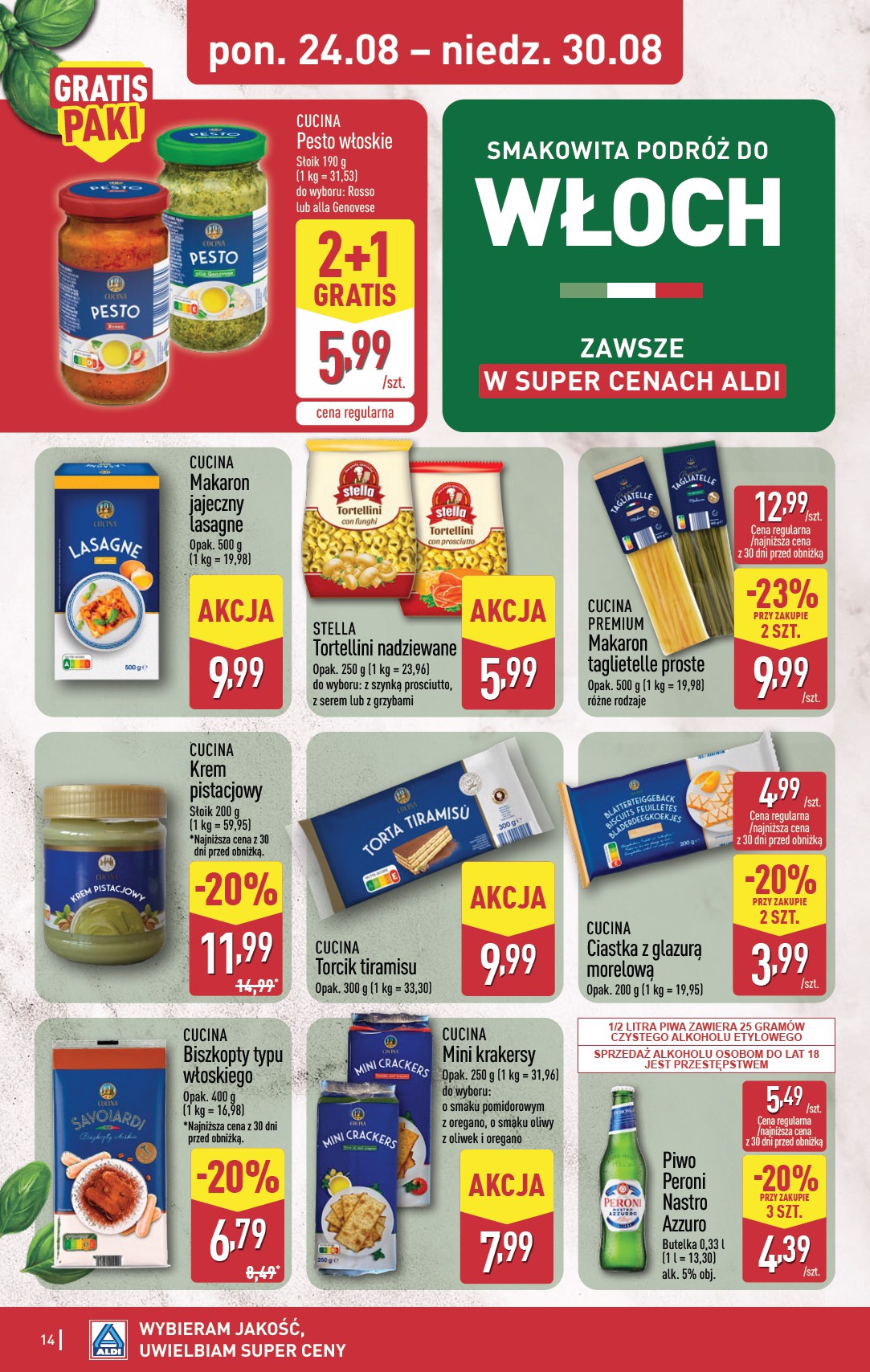 aldi - Aktualna gazetka ALDI ważna od 24.08.2026 do 30.08.2026 - page: 14