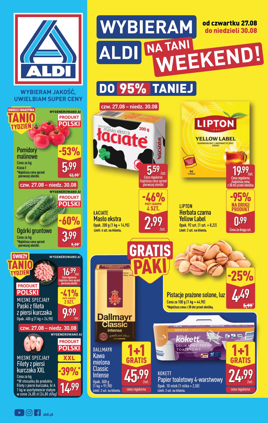 aldi - Aktualna gazetka ALDI - Oferta weekendowa ważna od 27.08.2026 do 30.08.2026