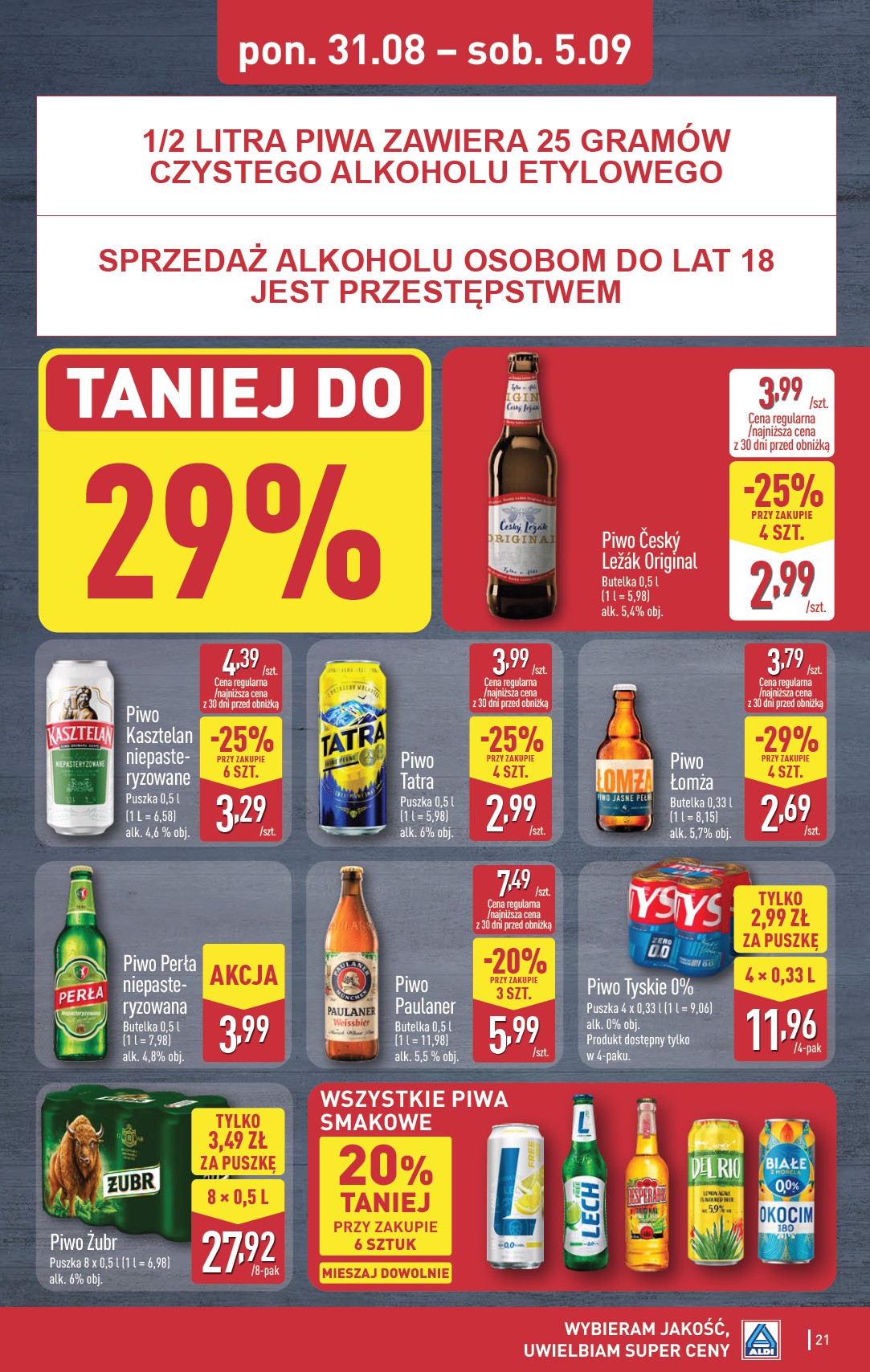 aldi - Aktualna gazetka ALDI ważna od 31.08.2026 do 05.09.2026 - page: 21