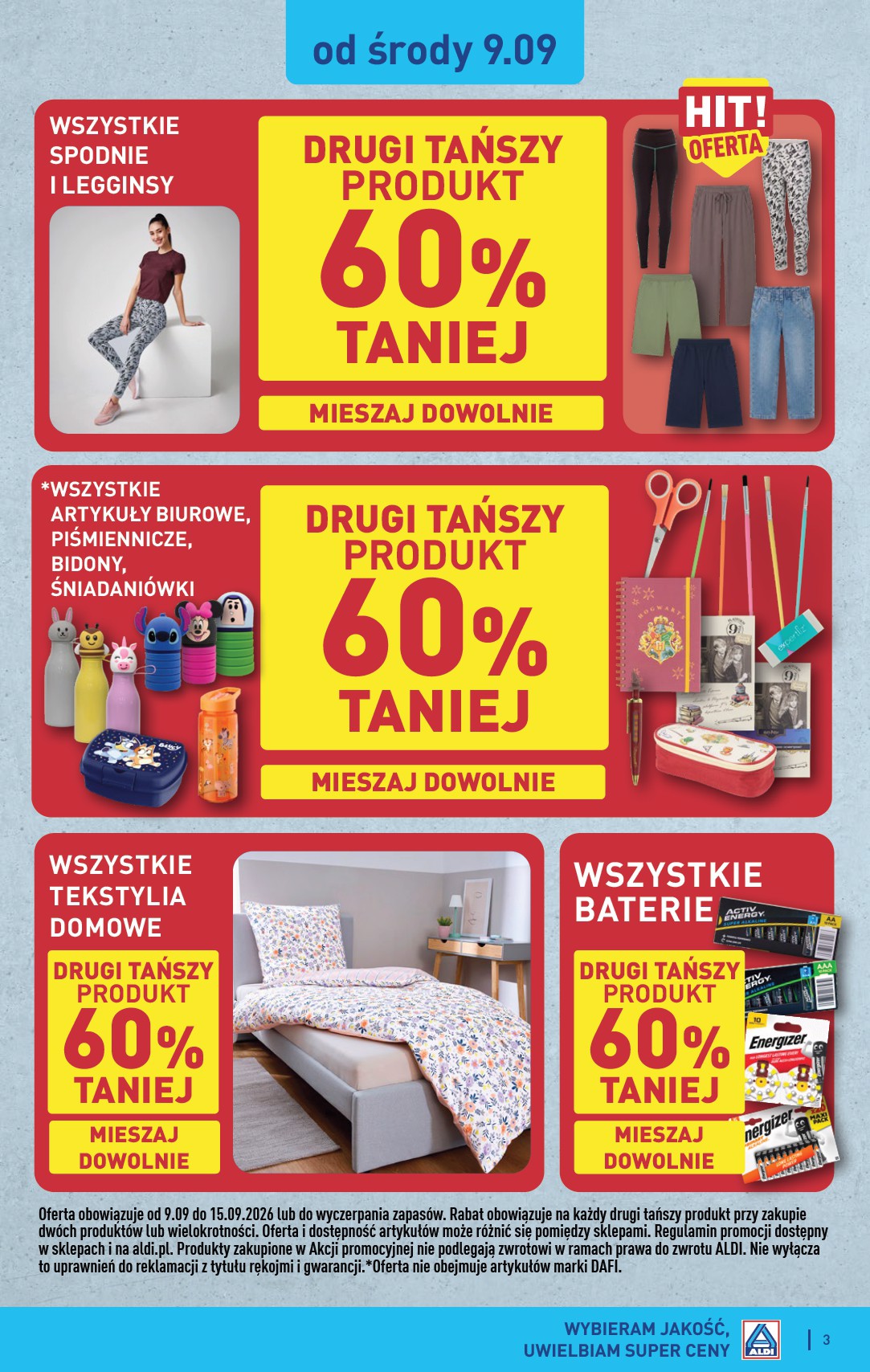 aldi - Nowa gazetka ALDI - Artykuły przemysłowe i tekstylia ważna od 09.09.2026 do 12.09.2026 - page: 3