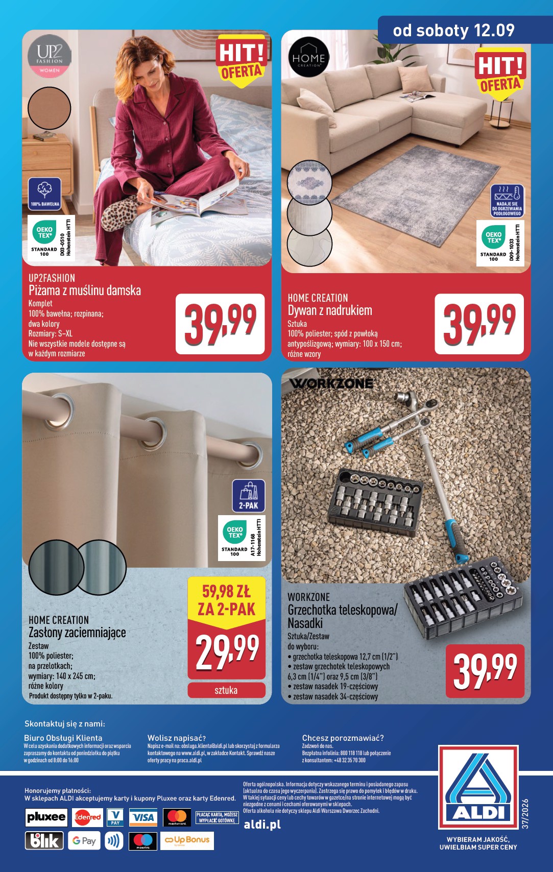 aldi - Nowa gazetka ALDI - Artykuły przemysłowe i tekstylia ważna od 09.09.2026 do 12.09.2026 - page: 15