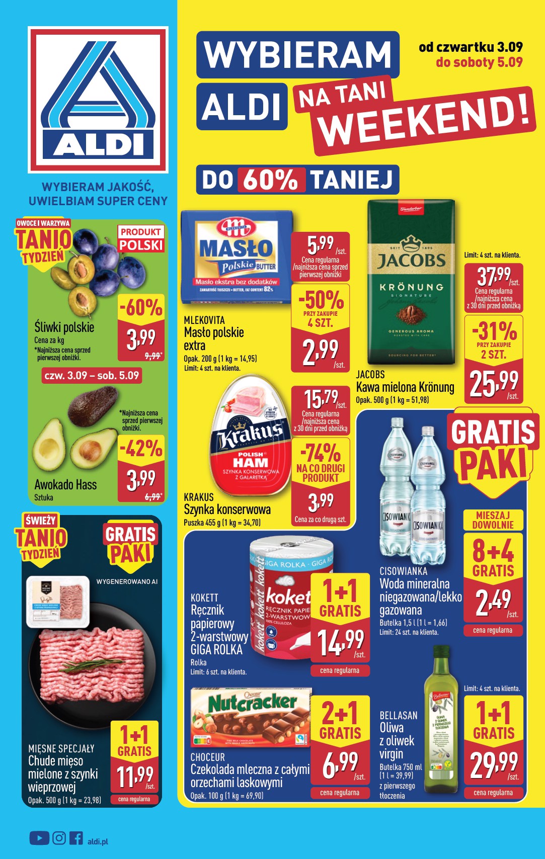 aldi - Nowa gazetka ALDI - Oferta weekendowa ważna od 03.09.2026 do 05.09.2026