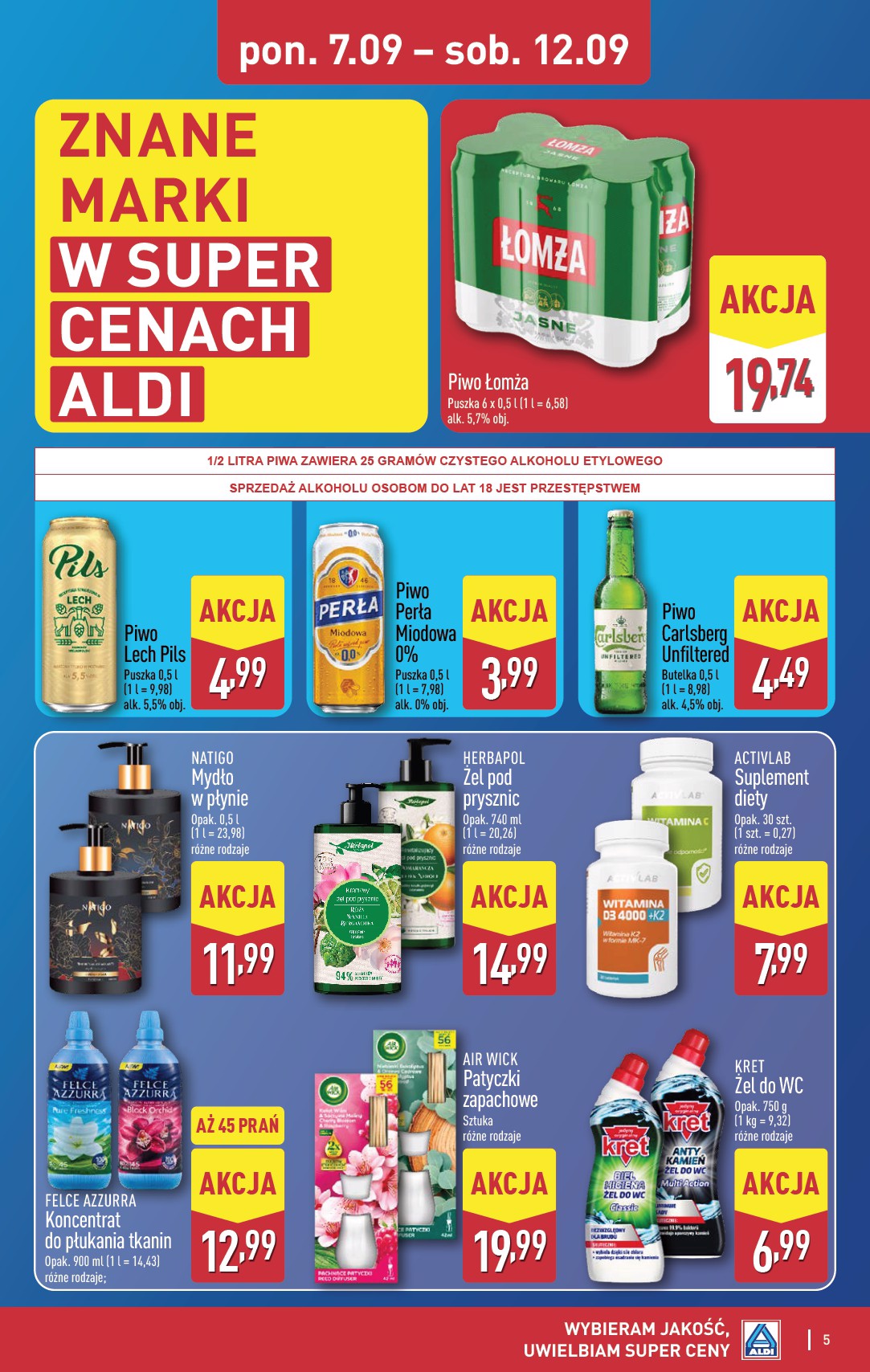 aldi - Nowa gazetka ALDI - Oferta specjalna ważna od 07.09.2026 do 12.09.2026 - page: 5