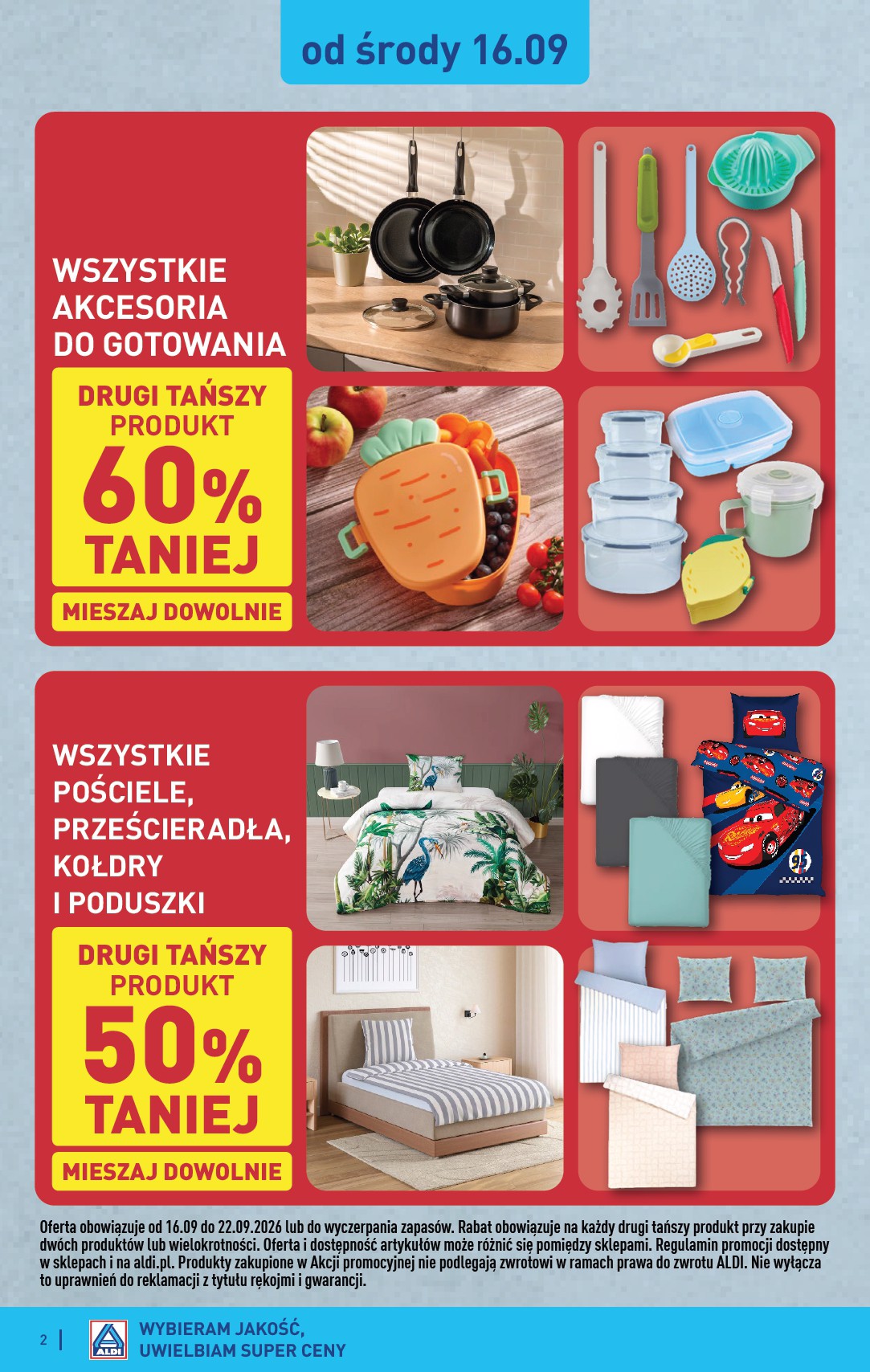 aldi - Nowa gazetka ALDI - Artykuły przemysłowe i tekstylia ważna od 16.09.2026 do 19.09.2026 - page: 2