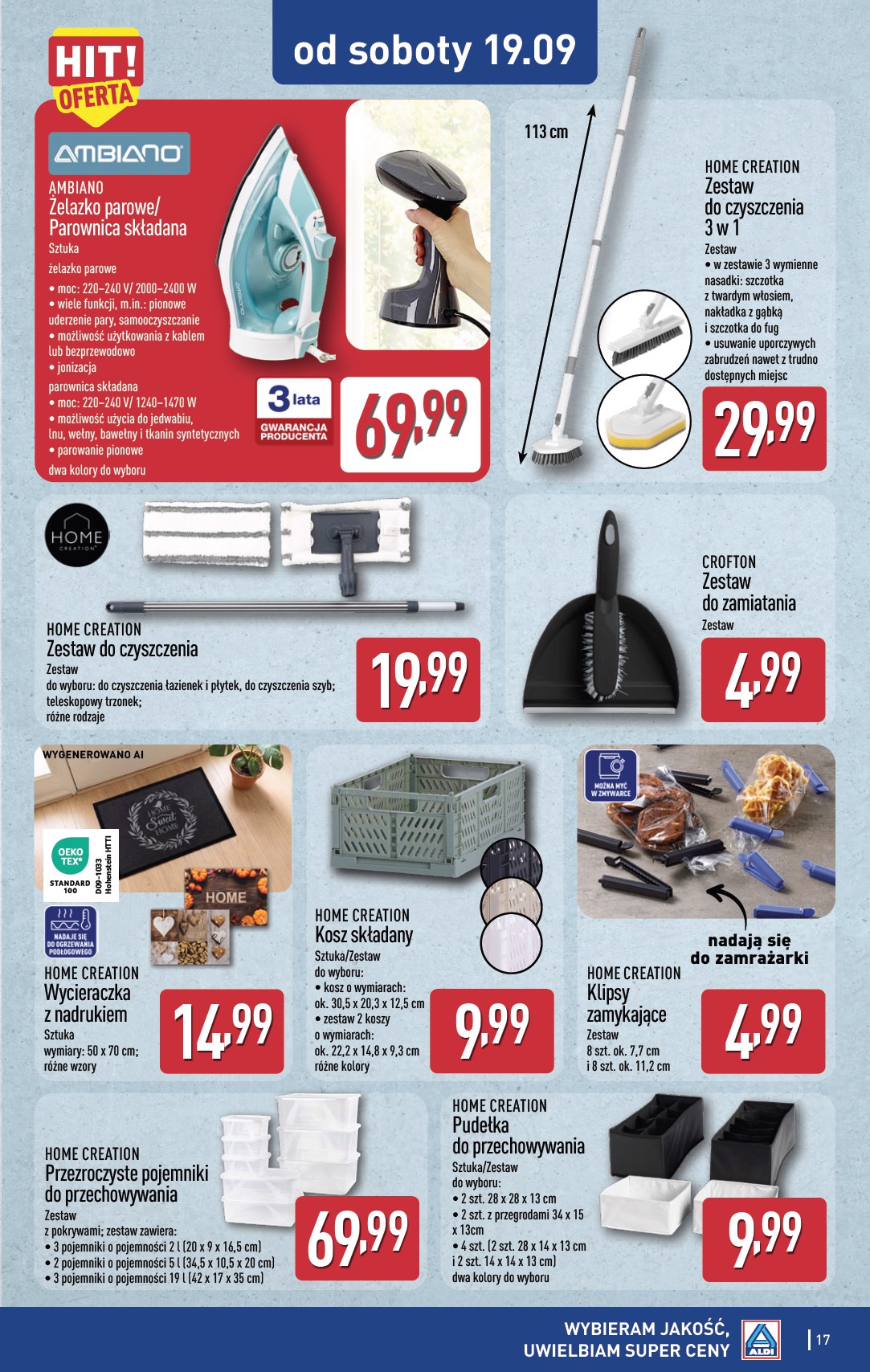 aldi - Nowa gazetka ALDI - Artykuły przemysłowe i tekstylia ważna od 16.09.2026 do 19.09.2026 - page: 17