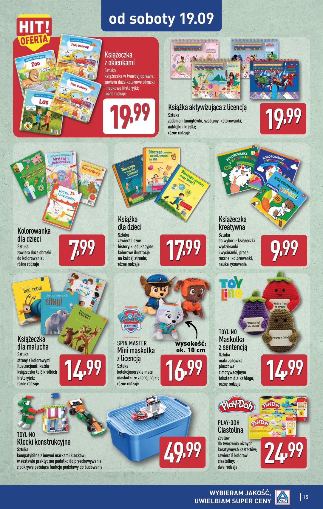 aldi - Nowa gazetka ALDI - Artykuły przemysłowe i tekstylia ważna od 16.09.2026 do 19.09.2026 - page: 15
