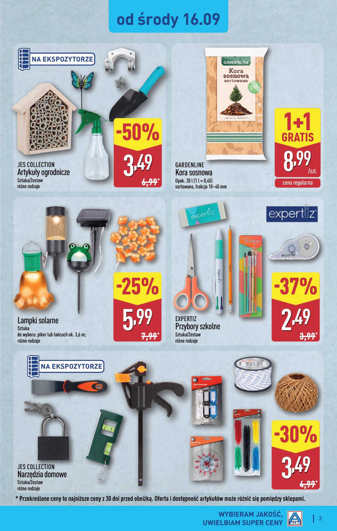 aldi - Nowa gazetka ALDI - Artykuły przemysłowe i tekstylia ważna od 16.09.2026 do 19.09.2026 - page: 3