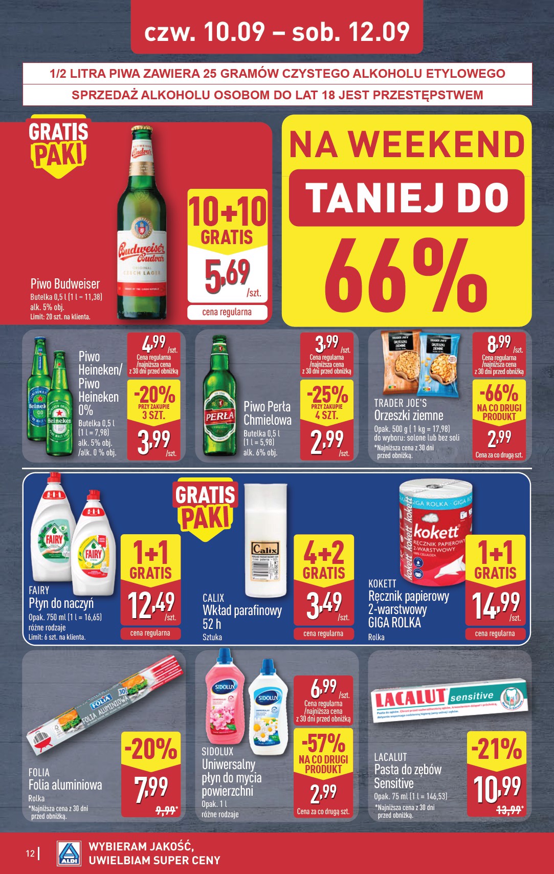 aldi - Nowa gazetka ALDI - Oferta weekendowa ważna od 10.09.2026 do 12.09.2026 - page: 12