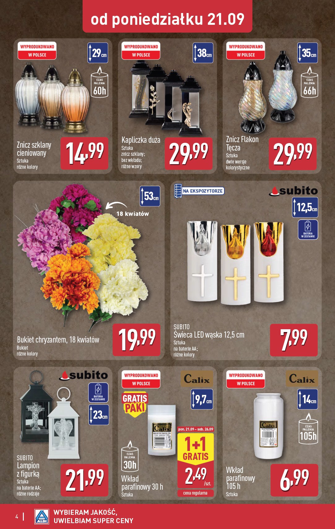 aldi - Nowa gazetka ALDI - Przygotuj się na kolejny tydzień! ważna od 21.09.2026 do 26.09.2026 - page: 4