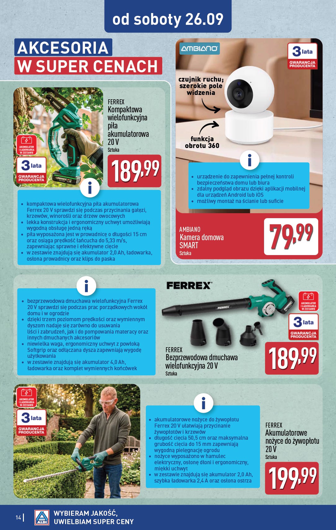 aldi - Nowa gazetka ALDI - Przygotuj się na kolejny tydzień! ważna od 21.09.2026 do 26.09.2026 - page: 14