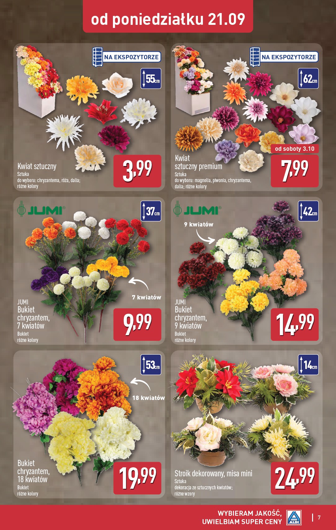 aldi - Nowa gazetka ALDI - Znicze i stroiki ważna od 21.09.2026 do 30.09.2026 - page: 7