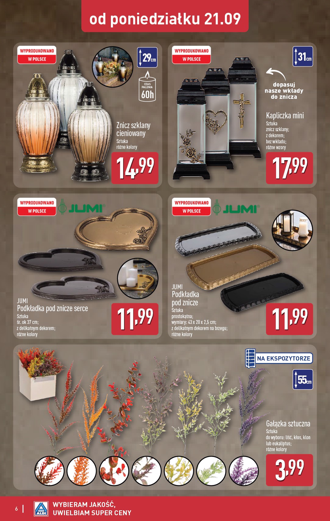aldi - Nowa gazetka ALDI - Znicze i stroiki ważna od 21.09.2026 do 30.09.2026 - page: 6