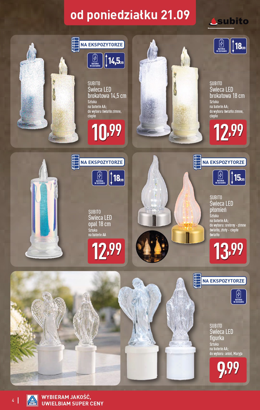 aldi - Nowa gazetka ALDI - Znicze i stroiki ważna od 21.09.2026 do 30.09.2026 - page: 4