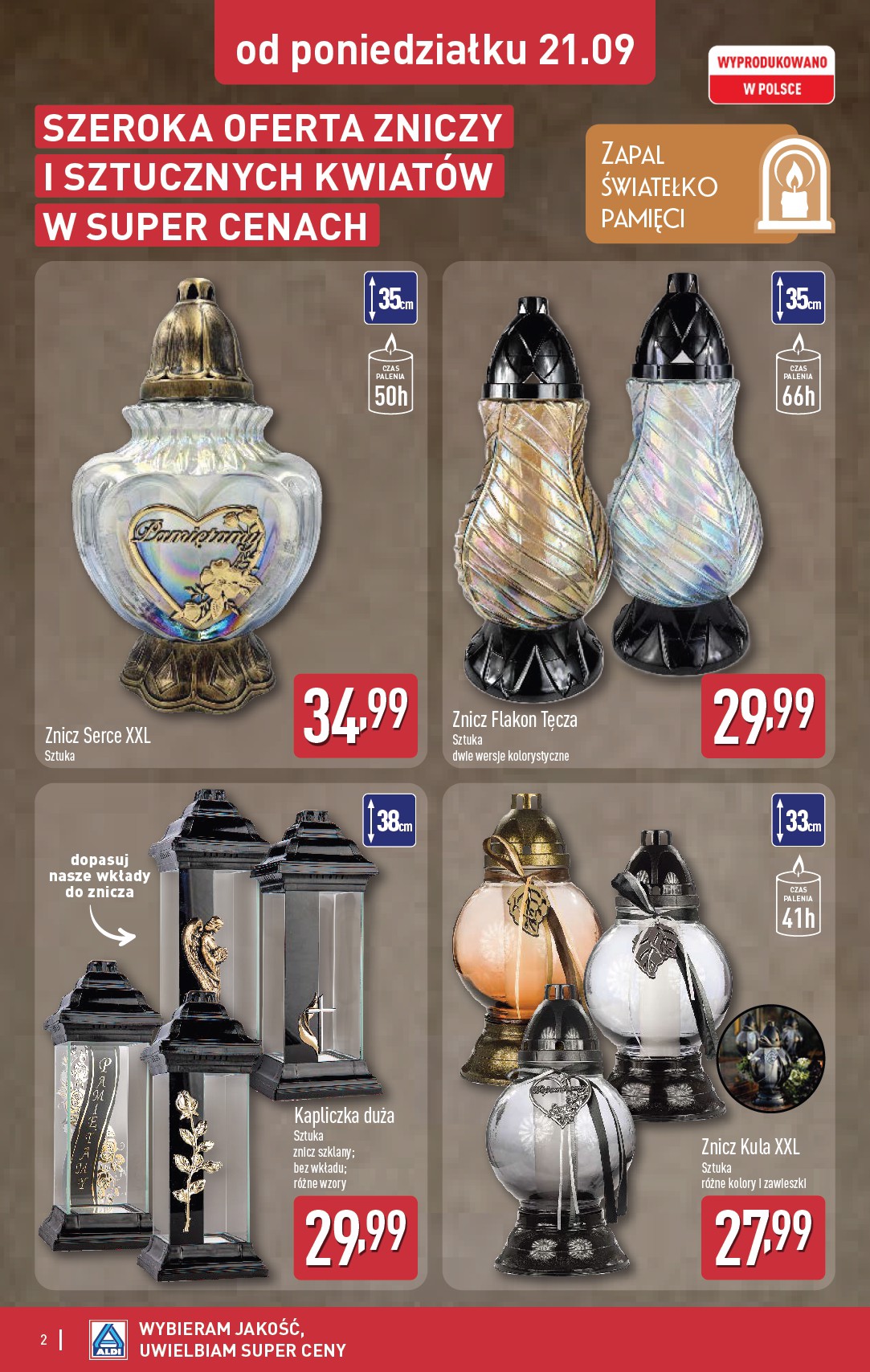 aldi - Nowa gazetka ALDI - Znicze i stroiki ważna od 21.09.2026 do 30.09.2026 - page: 2