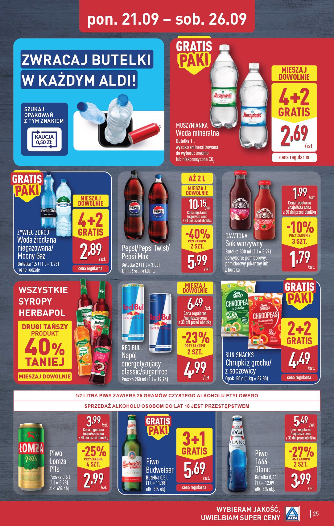 aldi - Nowa gazetka ALDI ważna od 21.09.2026 do 26.09.2026 - page: 25