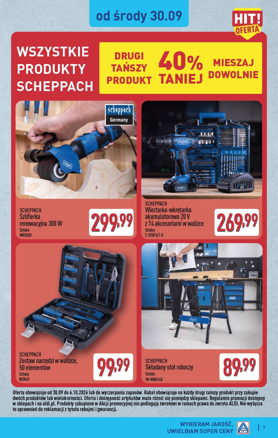 aldi - Nowa gazetka ALDI - Narzędzia i akcesoria w super cenach ważna od 30.09.2026 do 03.10.2026 - page: 7
