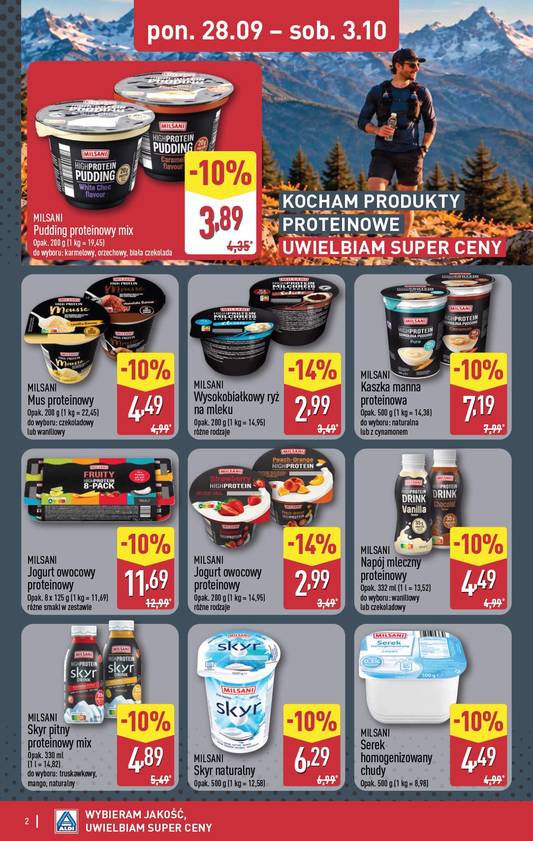 aldi - Nowa gazetka ALDI - Produkty proteinowe ważna od 28.09.2026 do 03.10.2026 - page: 2