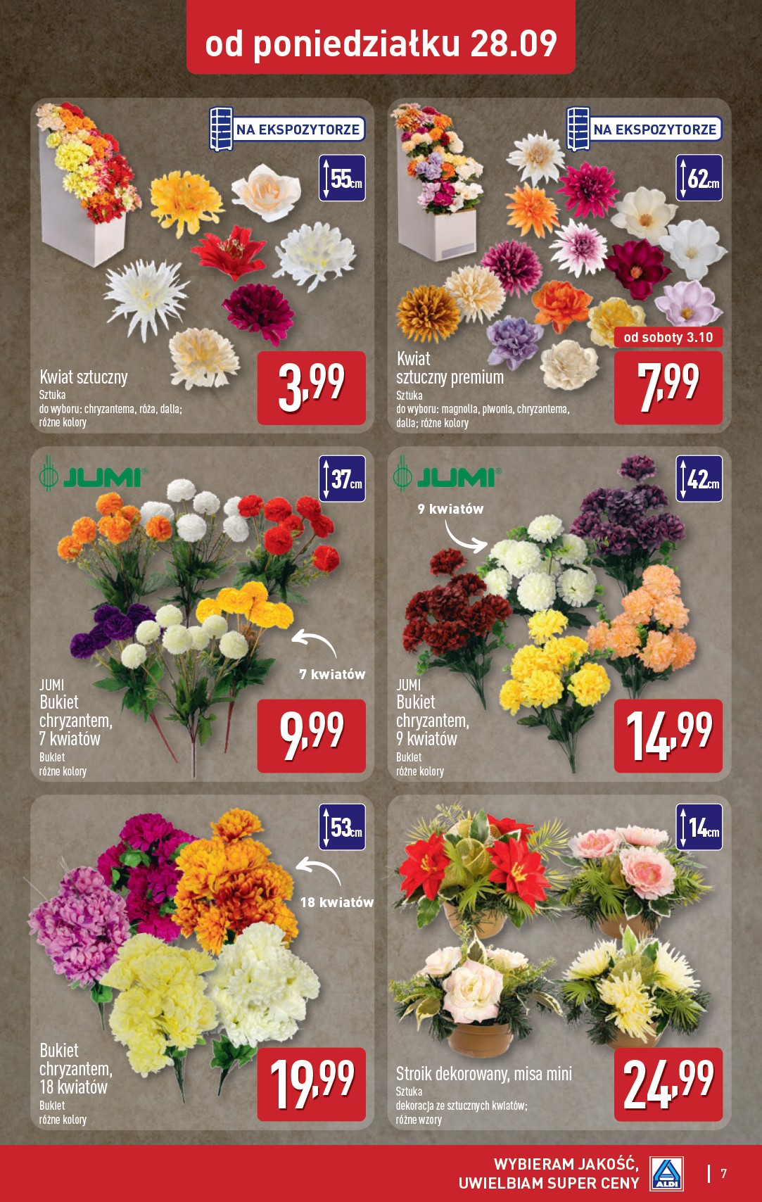 aldi - Nowa gazetka ALDI - Znicze i stroiki ważna od 28.09.2026 do 03.10.2026 - page: 7