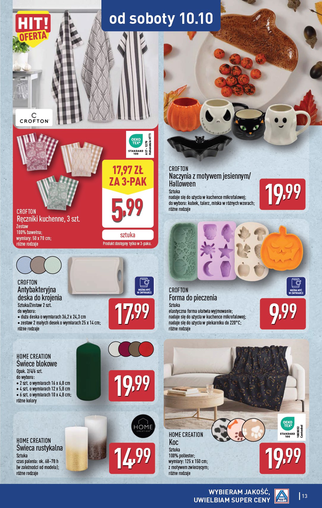 aldi - Nowa gazetka ALDI - Artykuły przemysłowe i tekstylia ważna od 07.10.2026 do 10.10.2026 - page: 13