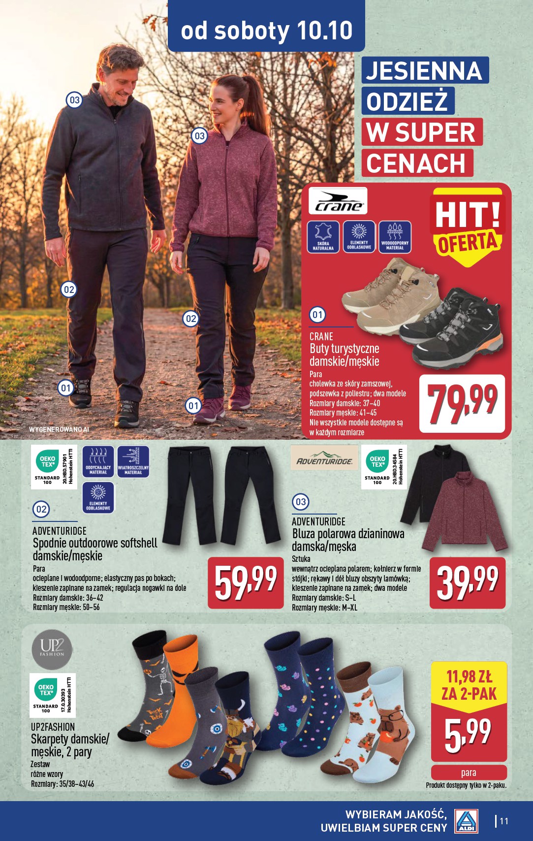 aldi - Nowa gazetka ALDI - Artykuły przemysłowe i tekstylia ważna od 07.10.2026 do 10.10.2026 - page: 11