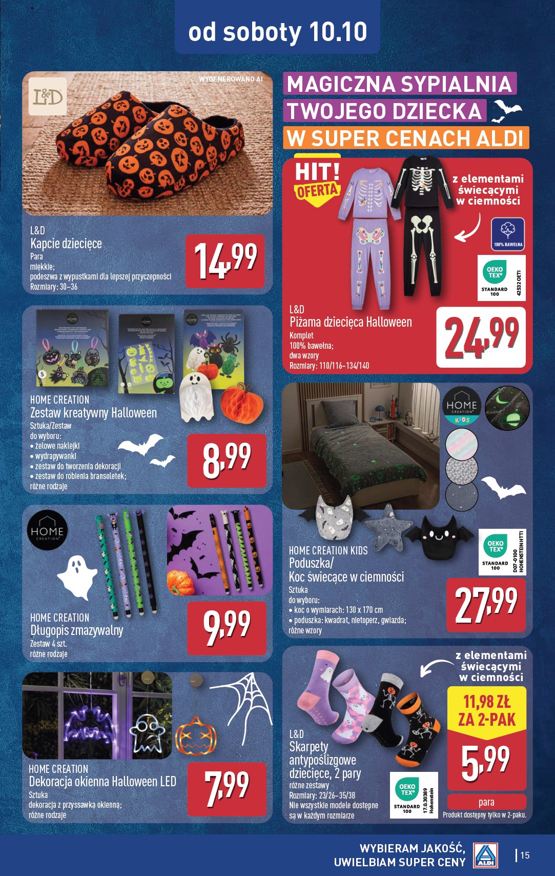 aldi - Nowa gazetka ALDI - Artykuły przemysłowe i tekstylia ważna od 07.10.2026 do 10.10.2026 - page: 15