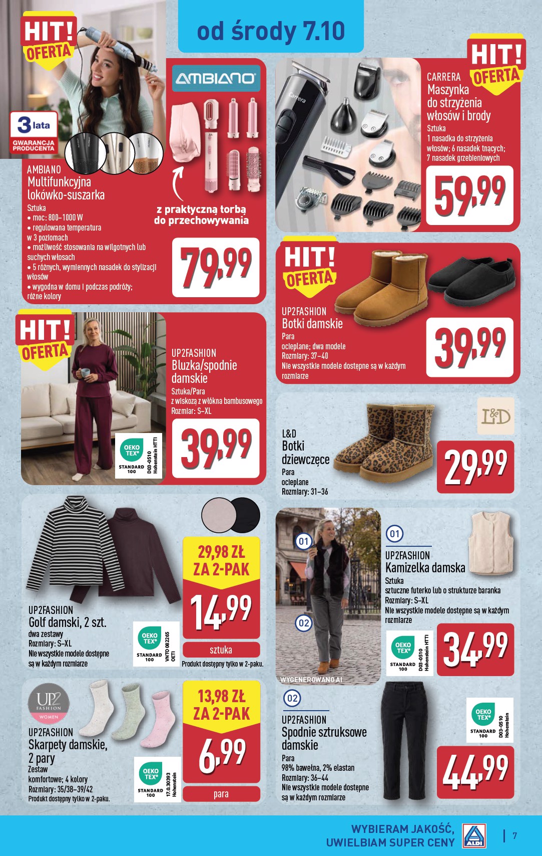 aldi - Nowa gazetka ALDI - Artykuły przemysłowe i tekstylia ważna od 07.10.2026 do 10.10.2026 - page: 7